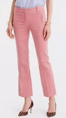 J.Crew Pink Blush Sammi Micro Corduroy Cropped Trouser Pant 12